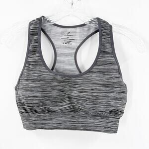 Shadow Sport Heather Gray Removable Padded Racerback Sports Bra Women's Medium